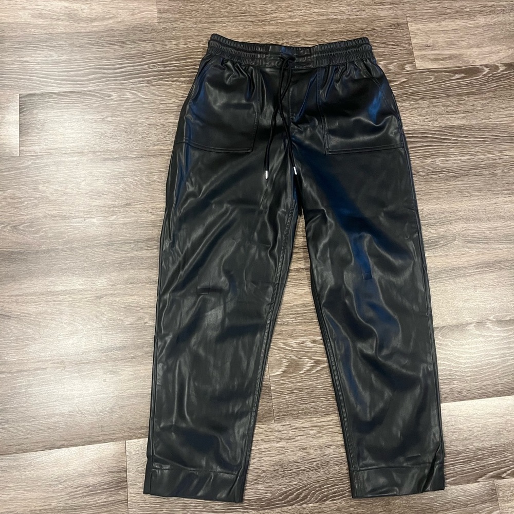 a new day Black Faux Leather Pants